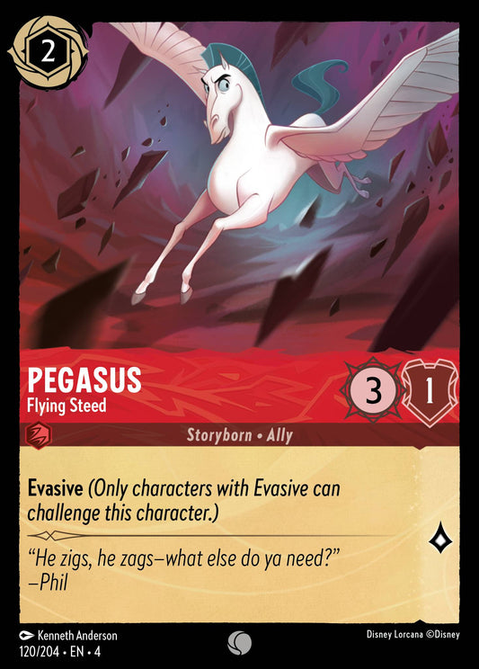 Pegasus - Flying Steed - Common Normal Disney Lorcana card from Ursula's Return