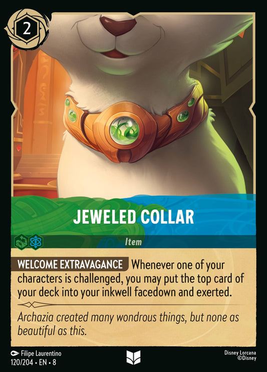 Jeweled Collar - Uncommon Normal Disney Lorcana card from The Reign of Jafar