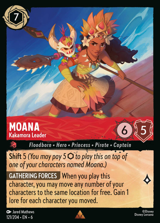 Moana - Kakamora Leader - Rare Normal Disney Lorcana card from Azurite Sea