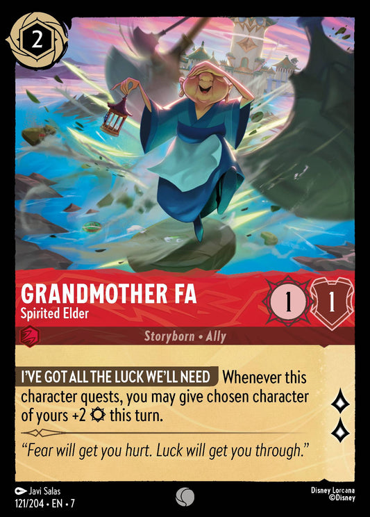 Grandmother Fa - Spirited Elder - Common Normal Disney Lorcana card from Archazia's Island