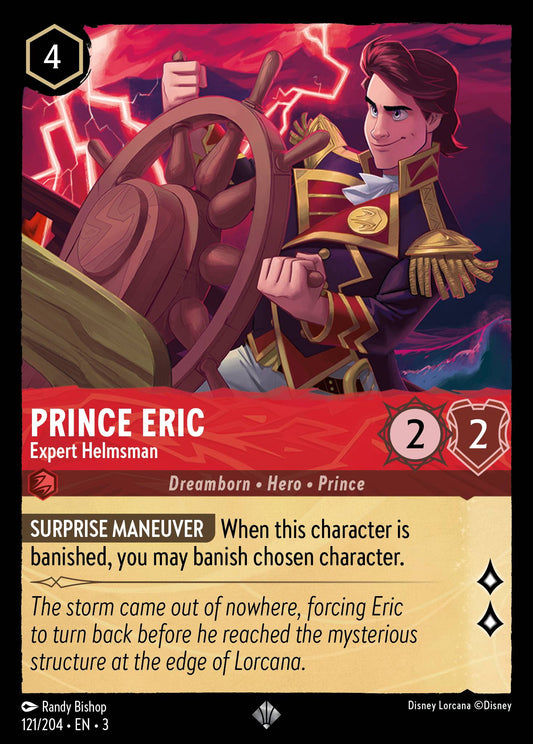 Prince Eric - Expert Helmsman - Super Rare Normal Disney Lorcana card from Into the Inklands
