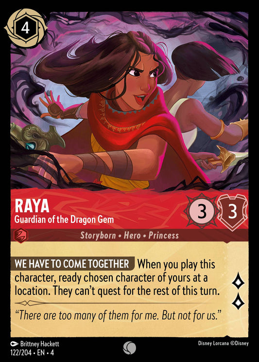 Raya - Guardian of the Dragon Gem - Common Normal Disney Lorcana card from Ursula's Return