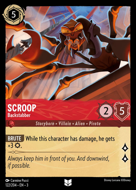 Scroop - Backstabber - Uncommon Normal Disney Lorcana card from Into the Inklands