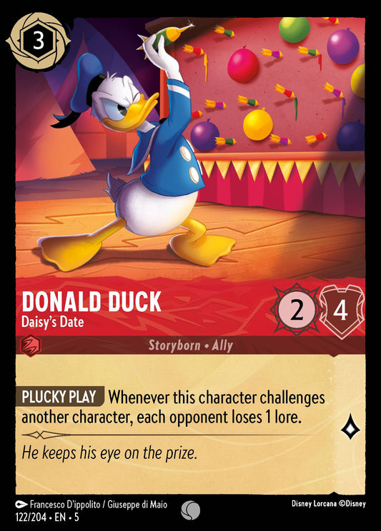 Donald Duck - Daisy's Date - Common Normal Disney Lorcana card from Shimmering Skies