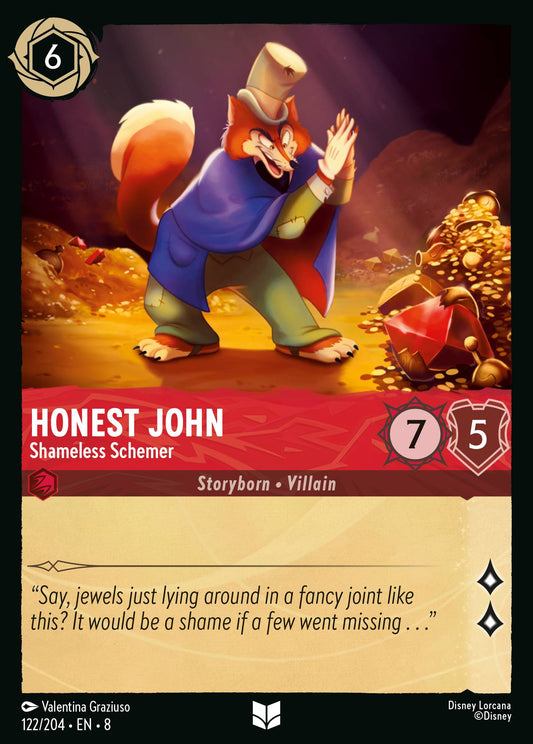 Honest John - Shameless Schemer - Uncommon Normal Disney Lorcana card from The Reign of Jafar