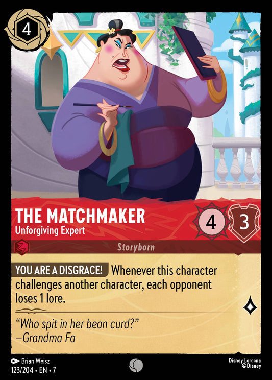 The Matchmaker - Unforgiving Expert - Common Normal Disney Lorcana card from Archazia's Island