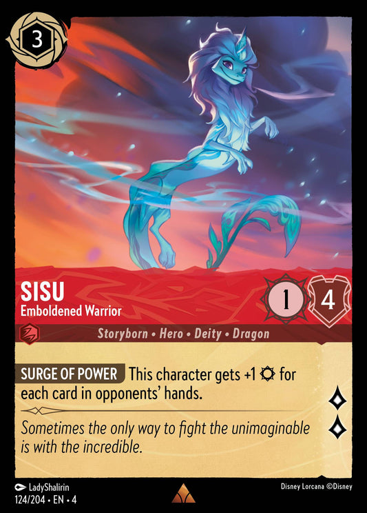 Sisu - Emboldened Warrior - Rare Normal Disney Lorcana card from Ursula's Return