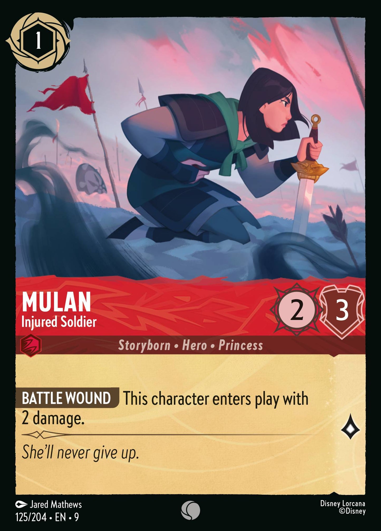 Mulan - Injured Soldier