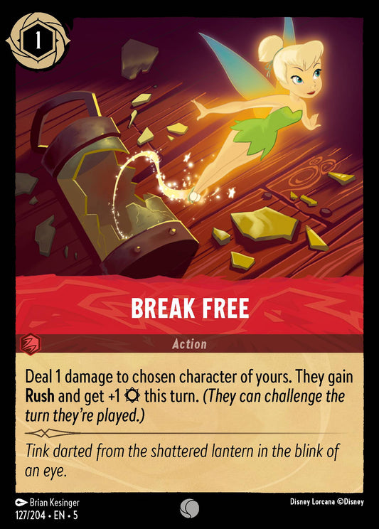 Break Free - Common Normal Disney Lorcana card from Shimmering Skies