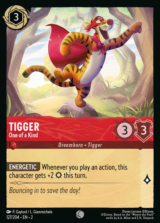 Tigger - One of a Kind - Common Normal Disney Lorcana card from Rise of the Floodborn
