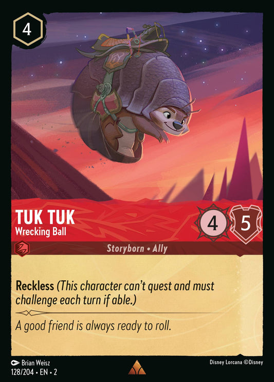Tuk Tuk - Wrecking Ball - Rare Normal Disney Lorcana card from Rise of the Floodborn