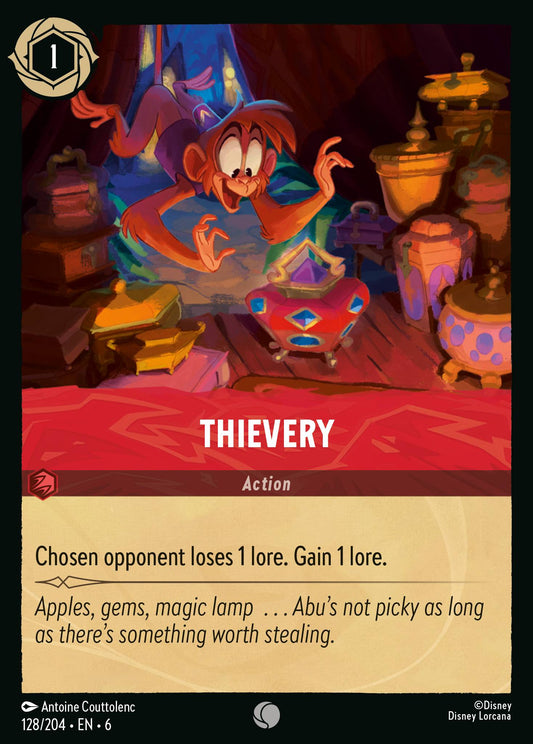 Thievery - Common Normal Disney Lorcana card from Azurite Sea