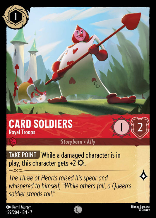Card Soldiers - Royal Troops - Common Normal Disney Lorcana card from Archazia's Island