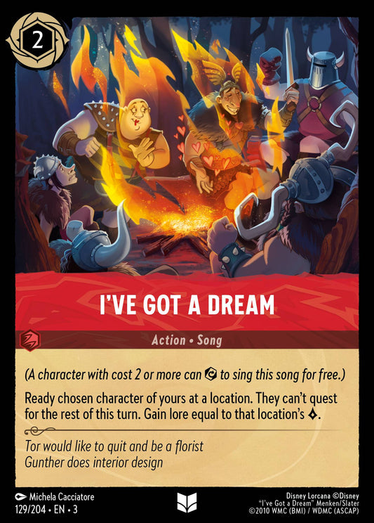 I've Got a Dream - Uncommon Normal Disney Lorcana card from Into the Inklands