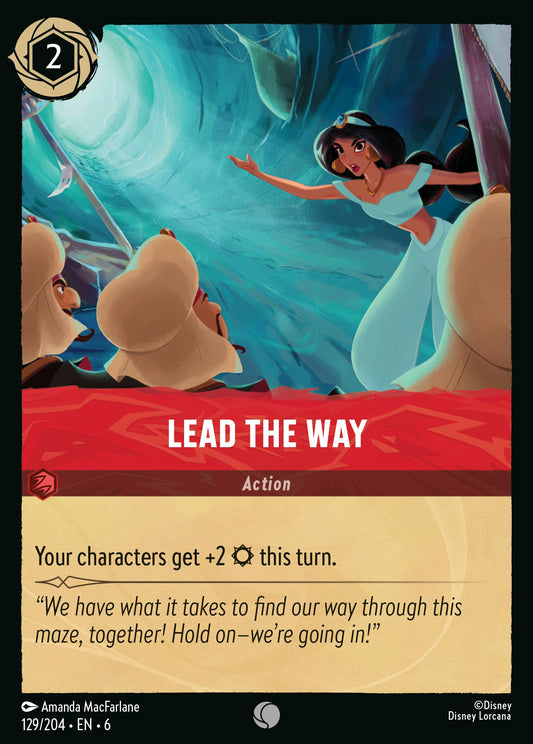 Lead the Way - Common Normal Disney Lorcana card from Azurite Sea