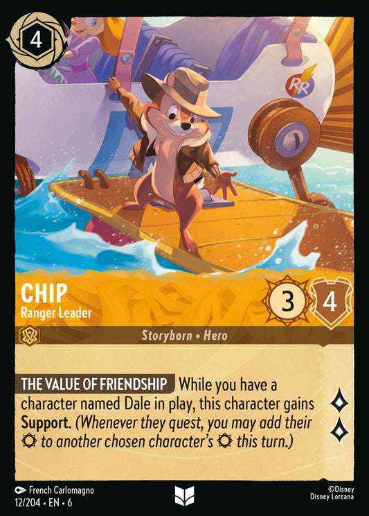 Chip - Ranger Leader - Uncommon Normal Disney Lorcana card from Azurite Sea