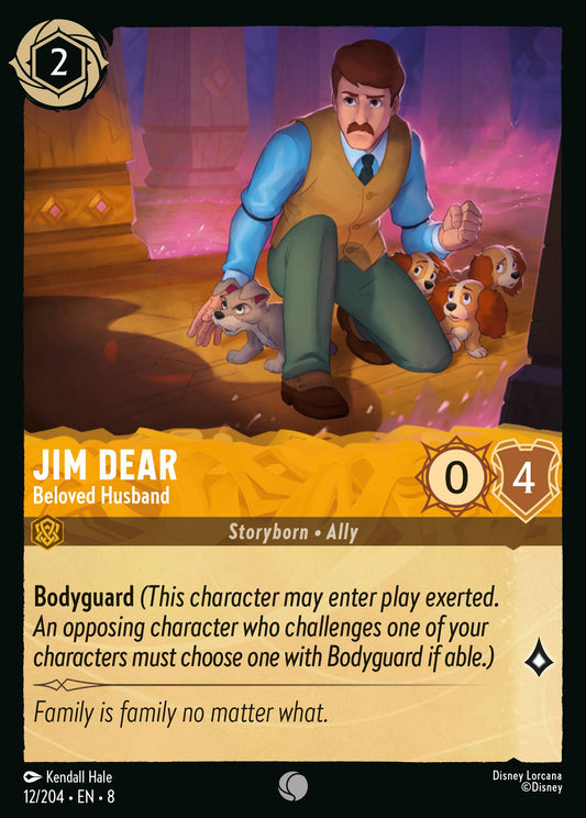 Jim Dear - Beloved Husband - Common Normal Disney Lorcana card from The Reign of Jafar