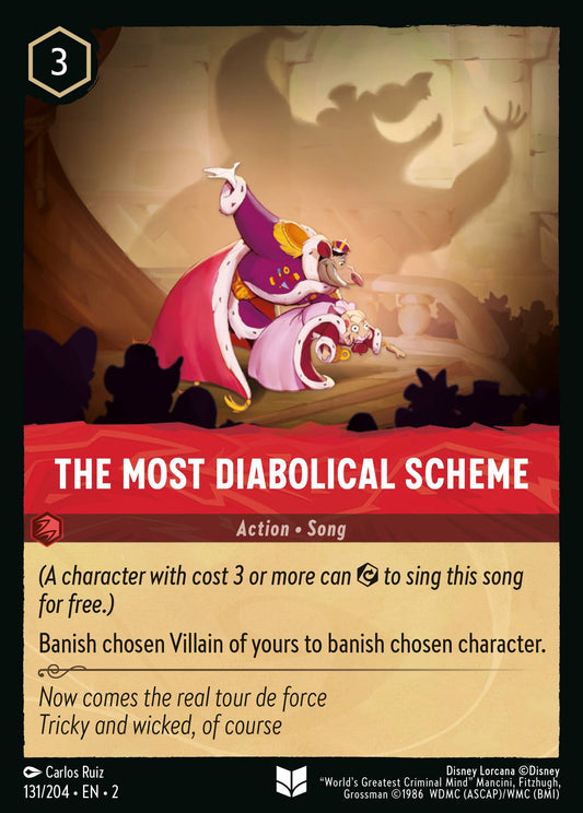 The Most Diabolical Scheme - Uncommon Normal Disney Lorcana card from Rise of the Floodborn