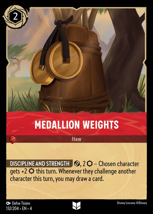 Medallion Weights - Uncommon Normal Disney Lorcana card from Ursula's Return