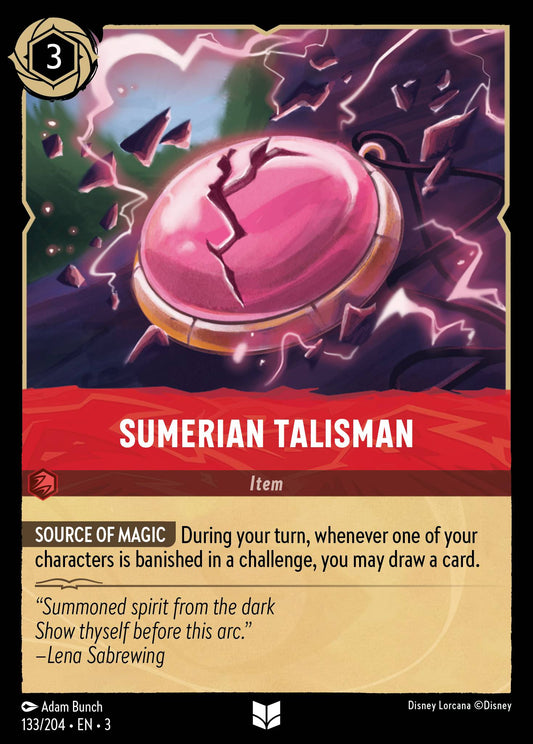 Sumerian Talisman - Uncommon Normal Disney Lorcana card from Into the Inklands