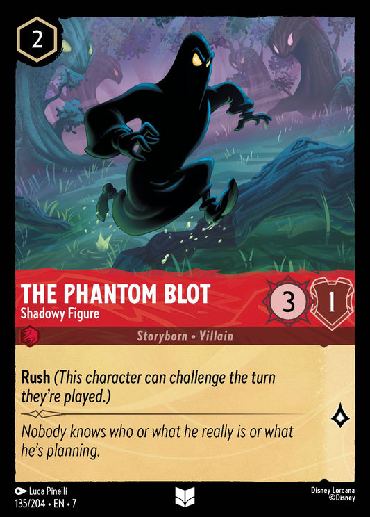 The Phantom Blot - Shadowy Figure - Uncommon Normal Disney Lorcana card from Archazia's Island