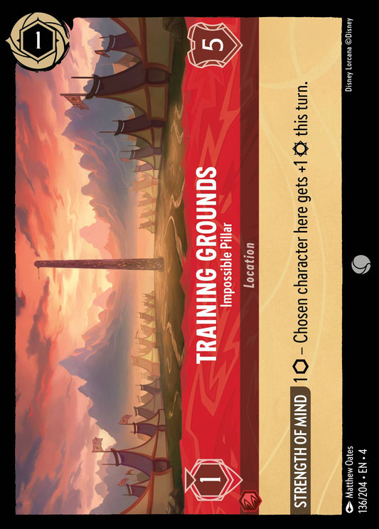 Training Grounds - Impossible Pillar - Common Normal Disney Lorcana card from Ursula's Return