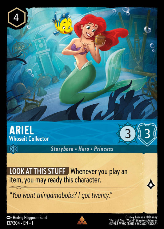 Ariel - Whoseit Collector - Rare Normal Disney Lorcana card from The First Chapter