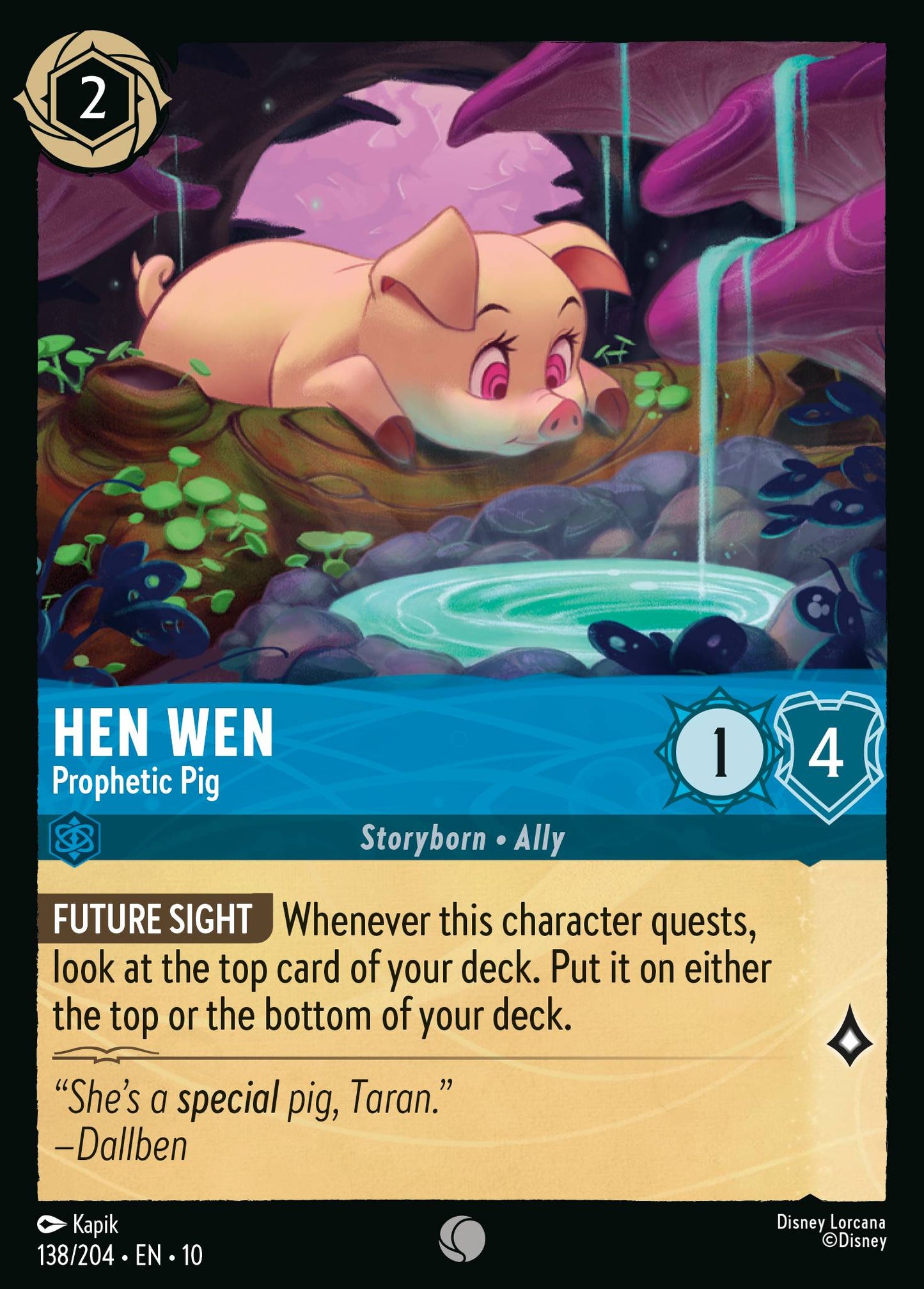 Hen Wen - Prophetic Pig - Normal