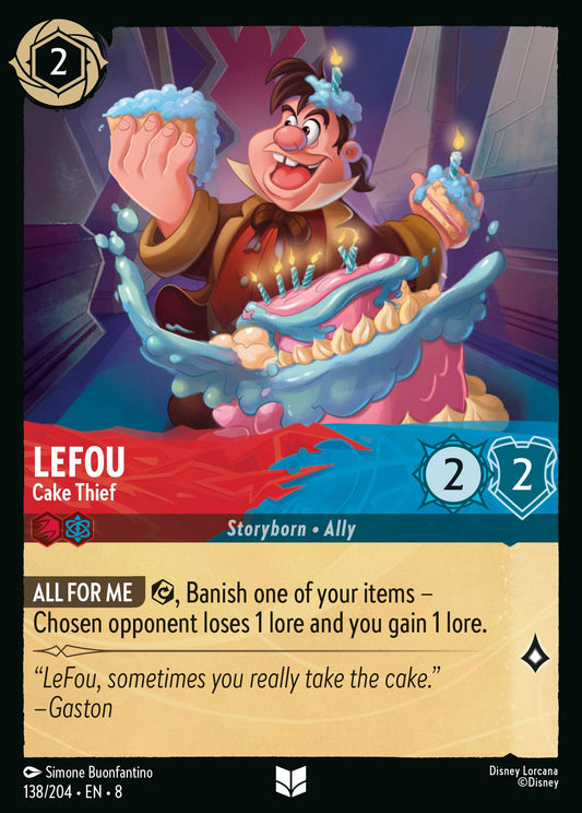 LeFou - Cake Thief - Uncommon Normal Disney Lorcana card from The Reign of Jafar