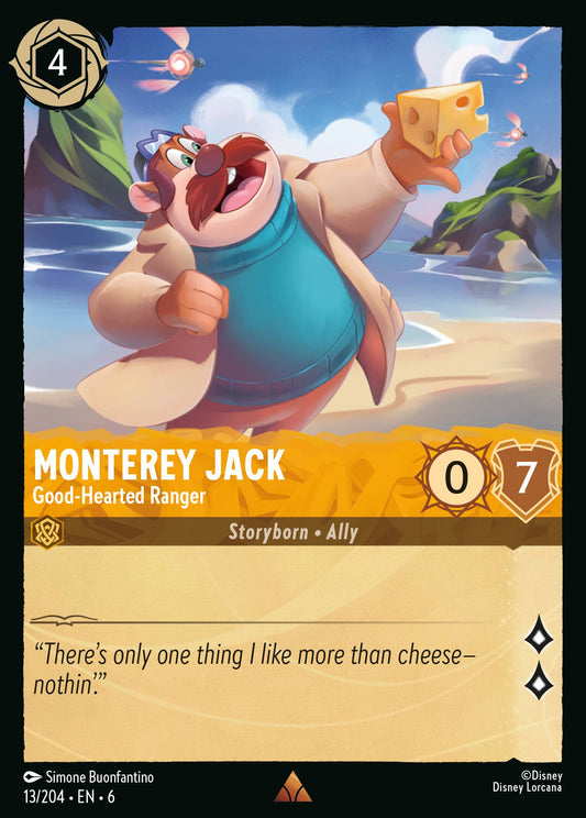 Monterey Jack - Good-Hearted Ranger - Rare Normal Disney Lorcana card from Azurite Sea