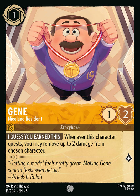 Gene - Niceland Resident - Common Normal Disney Lorcana card from The Reign of Jafar