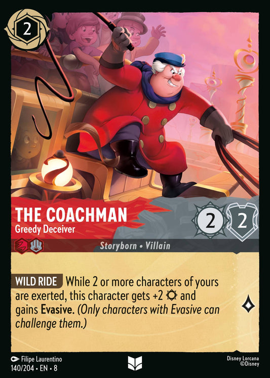 The Coachman - Greedy Deceiver - Uncommon Normal Disney Lorcana card from The Reign of Jafar
