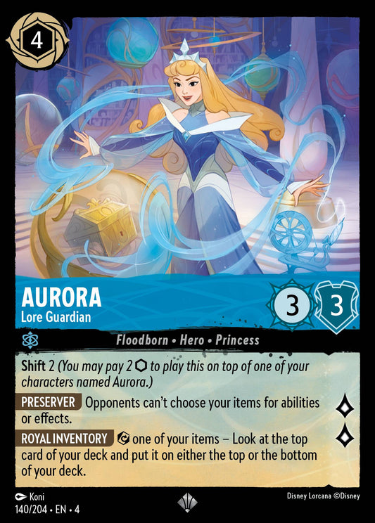 Aurora - Lore Guardian - Super Rare Normal Disney Lorcana card from Ursula's Return