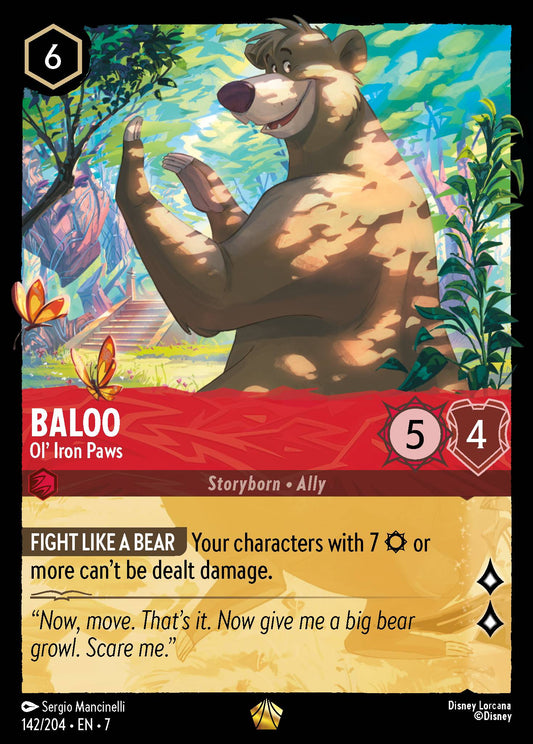 Baloo - Ol' Iron Paws - Legendary Normal Disney Lorcana card from Archazia's Island