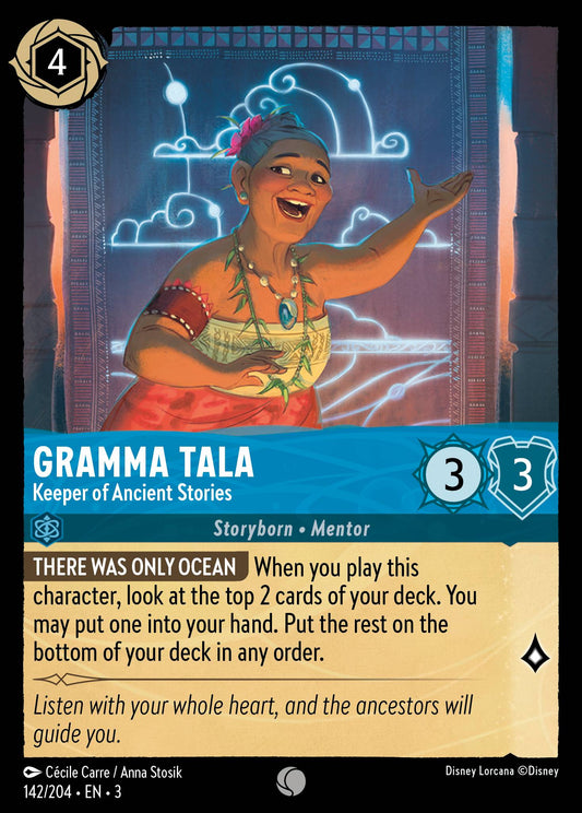 Gramma Tala - Keeper of Ancient Stories - Common Normal Disney Lorcana card from Into the Inklands