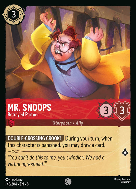 Mr. Snoops - Betrayed Partner - Common Normal Disney Lorcana card from The Reign of Jafar