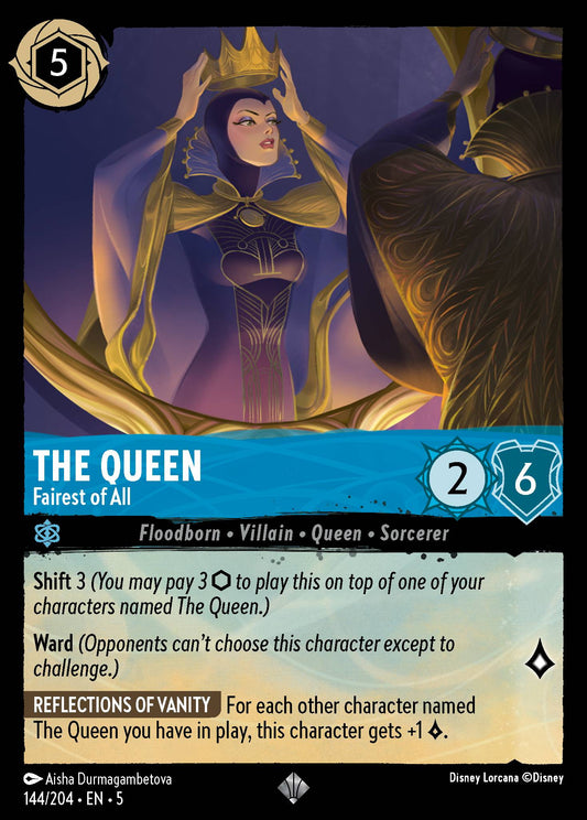 The Queen - Fairest of All - Super Rare Normal Disney Lorcana card from Shimmering Skies