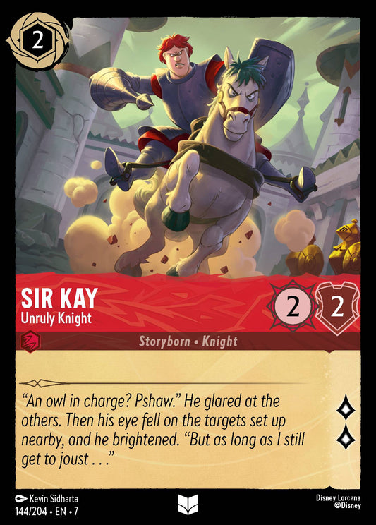 Sir Kay - Unruly Knight - Uncommon Normal Disney Lorcana card from Archazia's Island