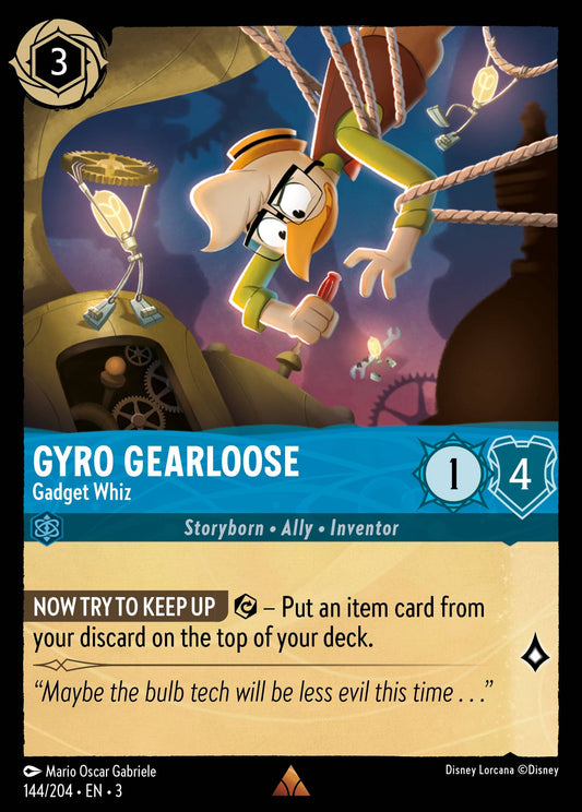 Gyro Gearloose - Gadget Whiz - Rare Normal Disney Lorcana card from Into the Inklands