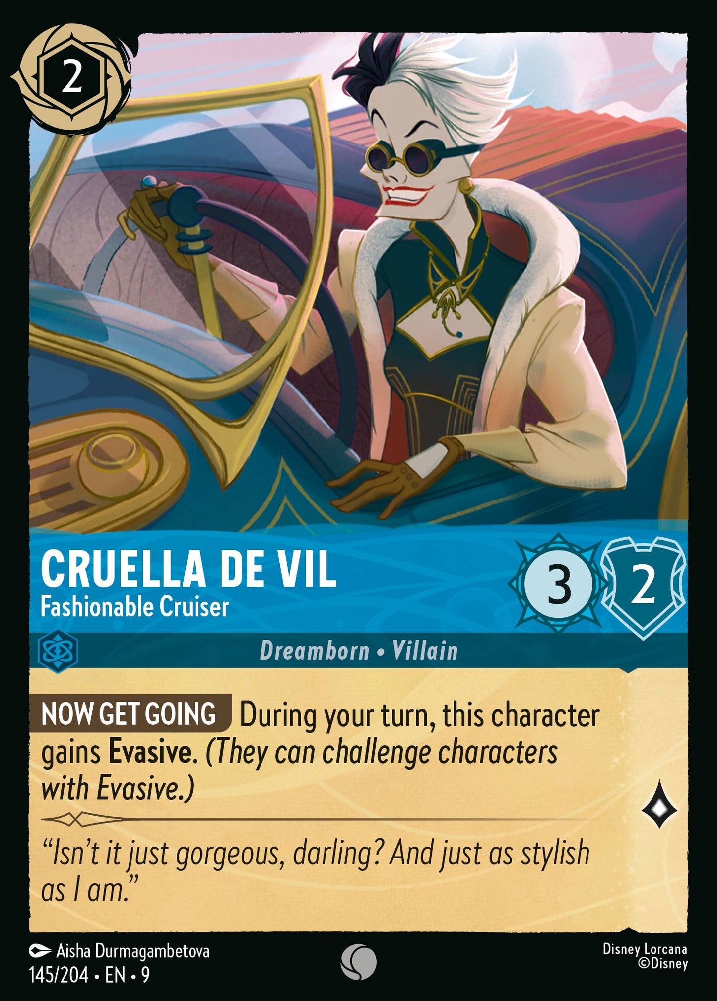 Cruella De Vil - Fashionable Cruiser