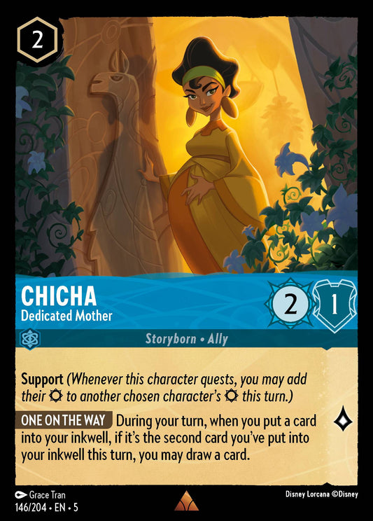Chicha - Dedicated Mother - Rare Normal Disney Lorcana card from Shimmering Skies