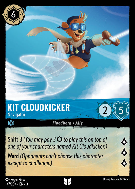 Kit Cloudkicker - Navigator - Uncommon Normal Disney Lorcana card from Into the Inklands