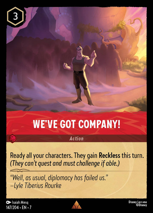 We've Got Company! - Rare Normal Disney Lorcana card from Archazia's Island