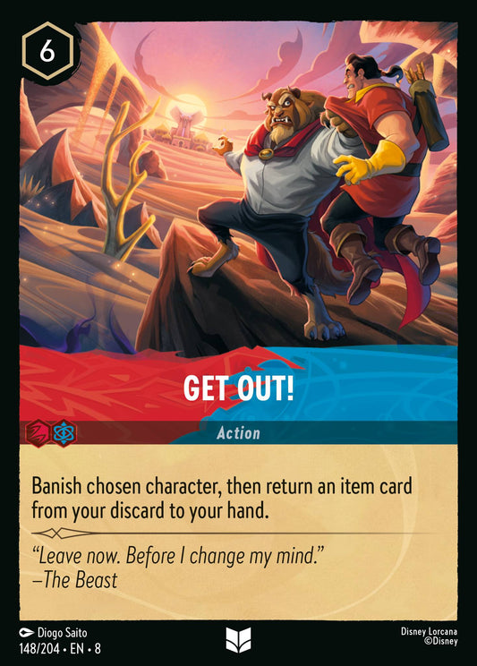Get Out! - Uncommon Normal Disney Lorcana card from The Reign of Jafar