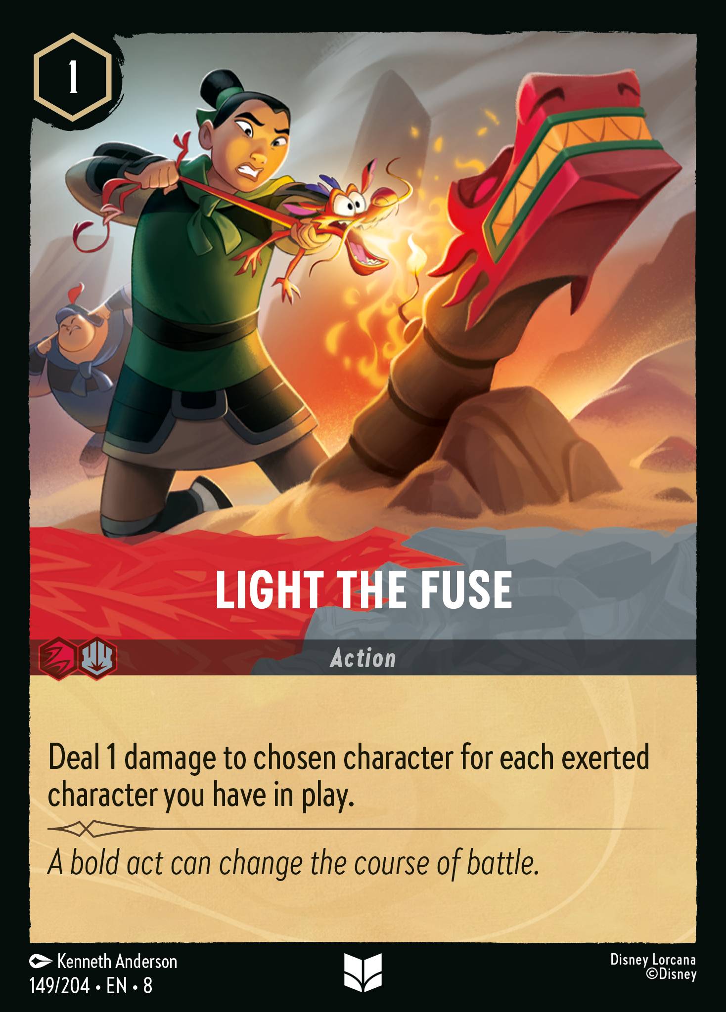 Light the Fuse - Uncommon Normal Disney Lorcana card from The Reign of Jafar