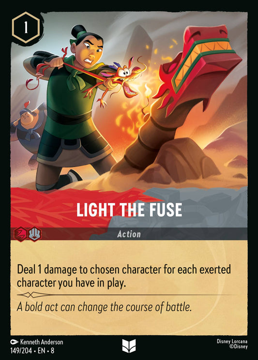 Light the Fuse - Uncommon Normal Disney Lorcana card from The Reign of Jafar