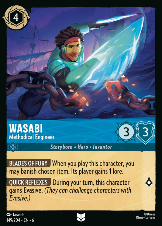 Wasabi - Methodical Engineer - Uncommon Normal Disney Lorcana card from Azurite Sea