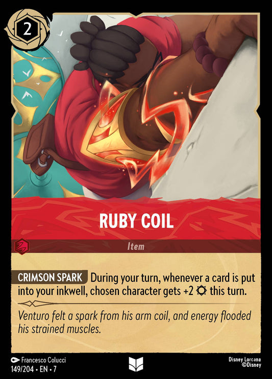 Ruby Coil - Uncommon Normal Disney Lorcana card from Archazia's Island