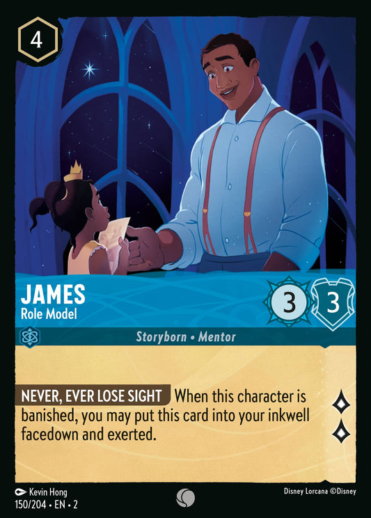 James - Role Model - Common Normal Disney Lorcana card from Rise of the Floodborn