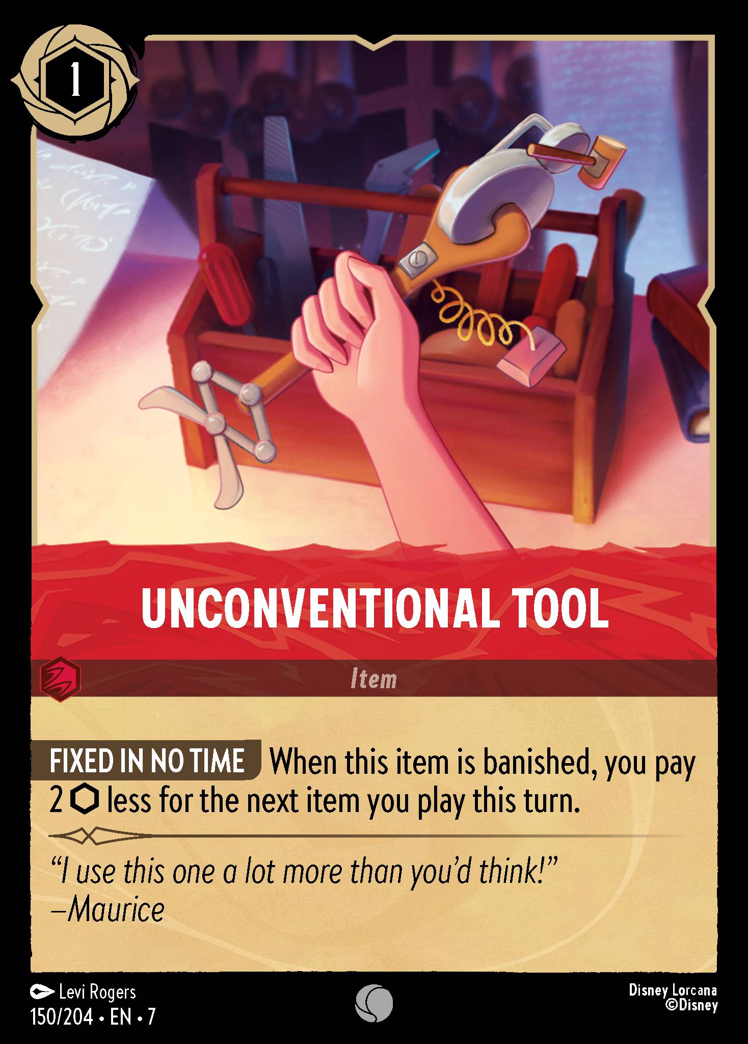 Unconventional Tool - Common Normal Disney Lorcana card from Archazia's Island